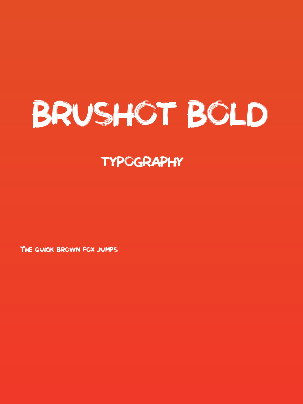 Brushot Bold Poster
