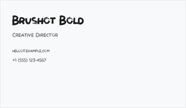 Brushot Bold Business Card