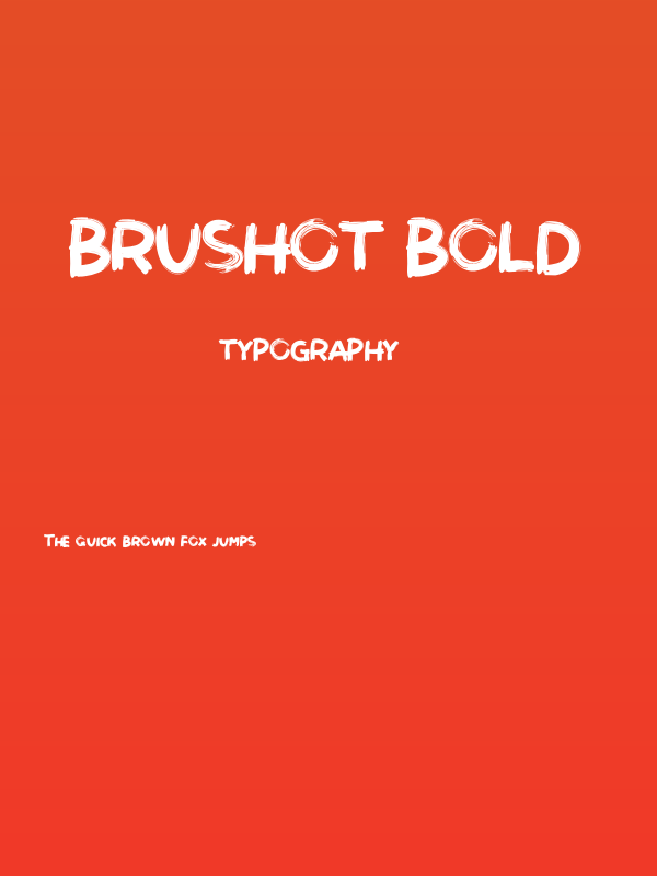 Brushot Bold Poster