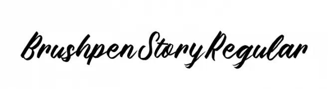Brushpen Story Regular  Frei Schriftart Herunterladen