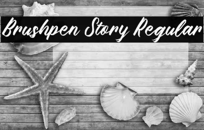 Brushpen Story Regular Fuentes examples
