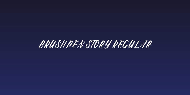Brushpen Story Regular Social Header