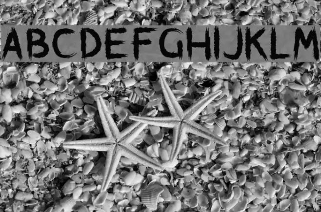 Brushstroke Horror Font examples