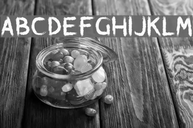 Brushstroke Horror Font examples