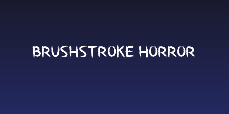 Brushstroke Horror Social Header