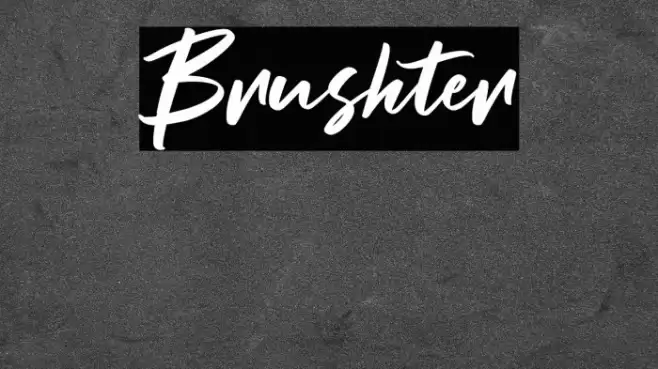 Brushter Font examples