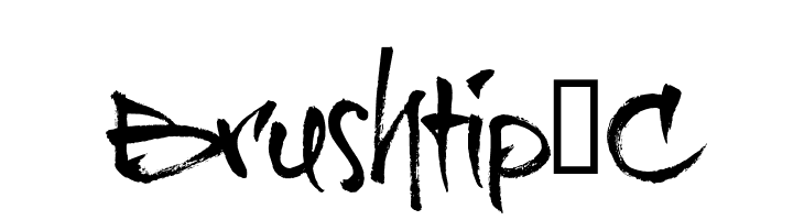 Brushtip-C  नि: शुल्क फ़ॉन्ट्स डाउनलोड