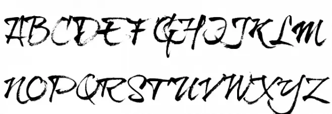 BrushtipTravis Schriftart Groß