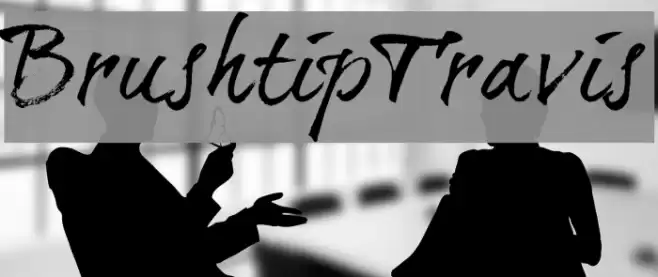 BrushtipTravis Font examples