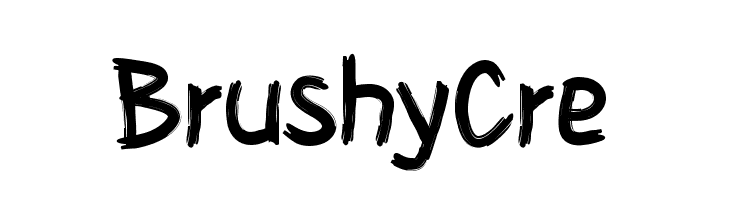 Brushy Cre  フリーフォントのダウンロード