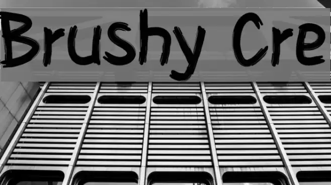 Brushy Cre Font examples