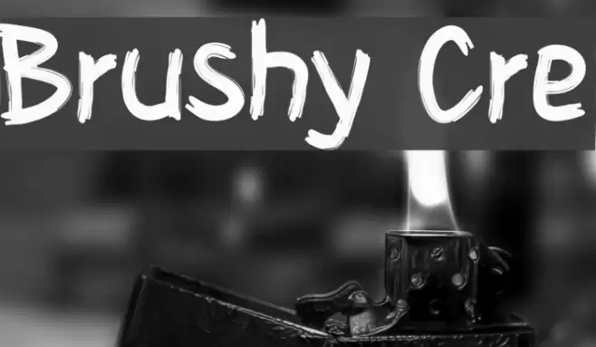 Brushy Cre Font examples