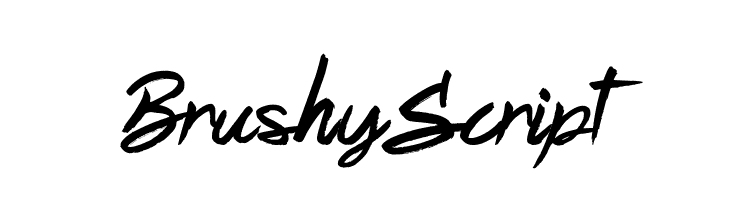 Brushy Script  Frei Schriftart Herunterladen