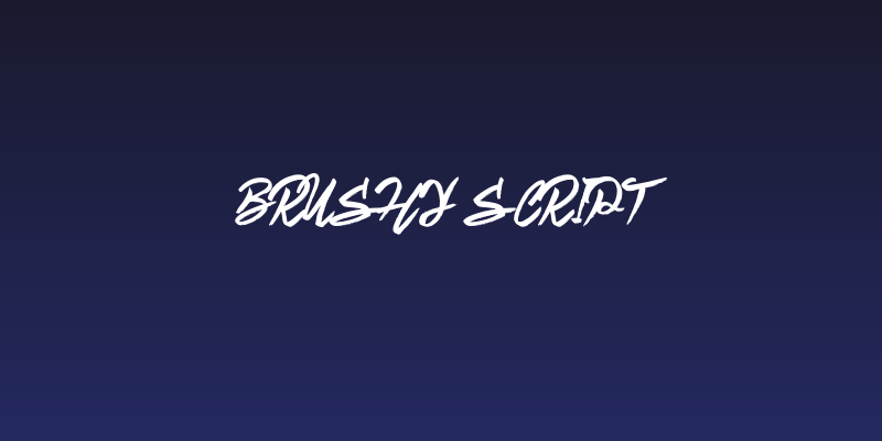 Brushy Script Social Header