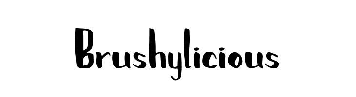 Brushylicious  لخطوط تنزيل