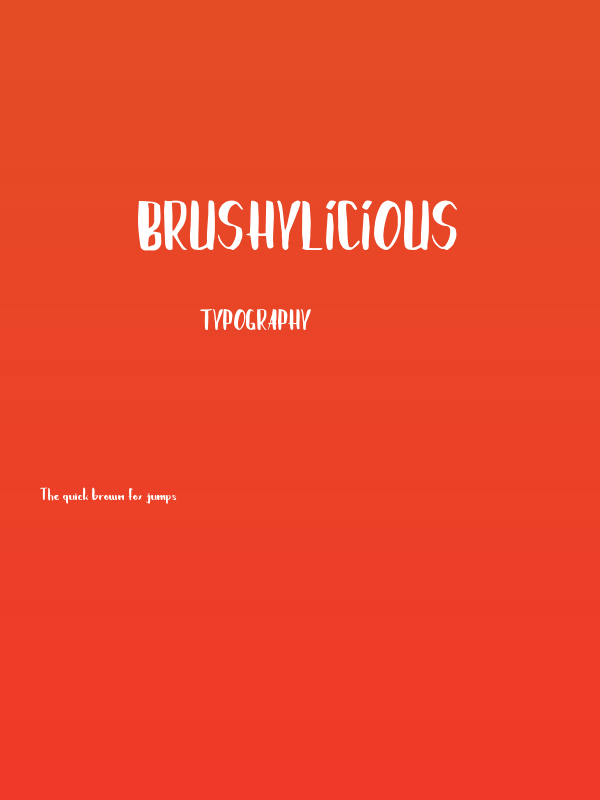 Brushylicious Poster