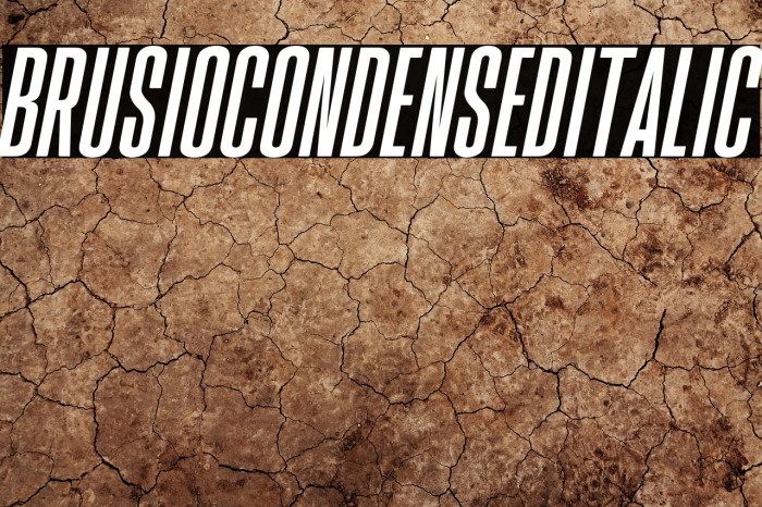 BrusioCondensedItalic Example 3