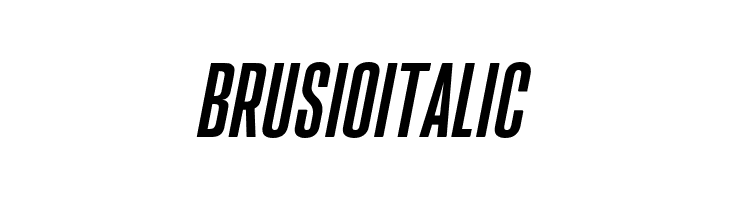 BrusioItalic  フリーフォントのダウンロード