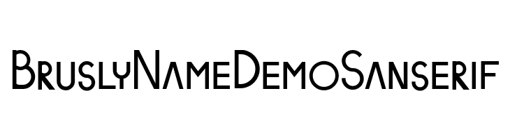 Brusly Name Demo Sanserif  baixar fontes gratis