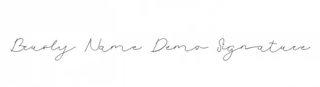Brusly Name Demo Signature  नि: शुल्क फ़ॉन्ट्स डाउनलोड