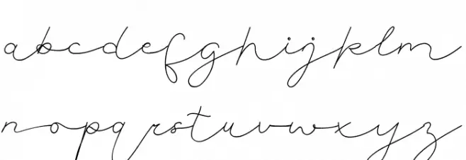 Brusly Name Demo Signature Schriftart Kleinbuchstaben