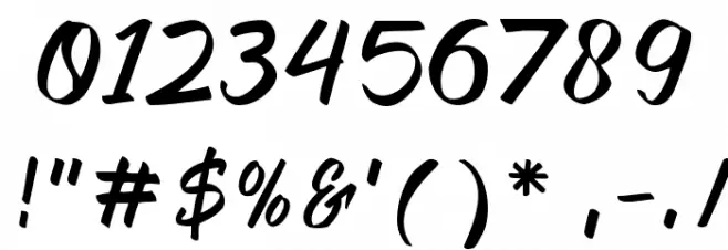 Bruss Font OTHER CHARS