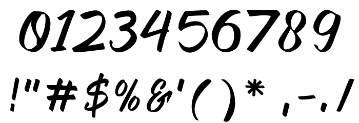 Bruss Font OTHER CHARS