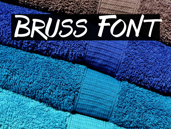 Bruss Font examples