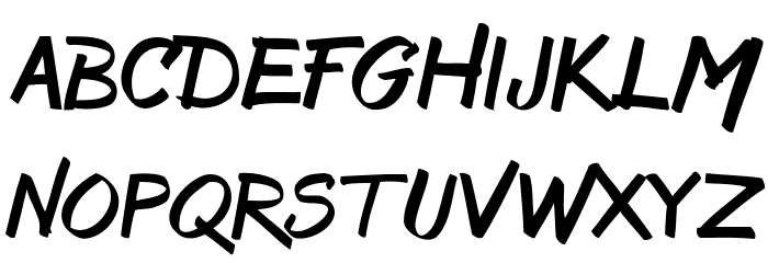 Bruss Font LOWERCASE