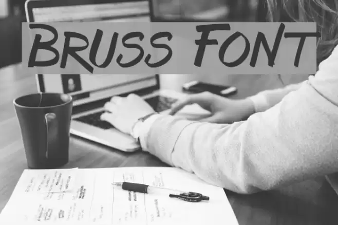 Bruss Font examples