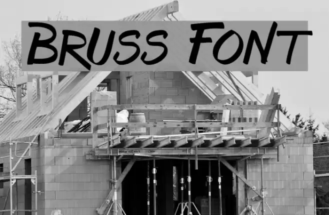 Bruss Font examples