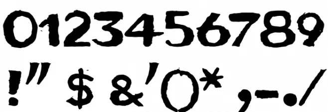 Bruta-Woodcut Font OTHER CHARS