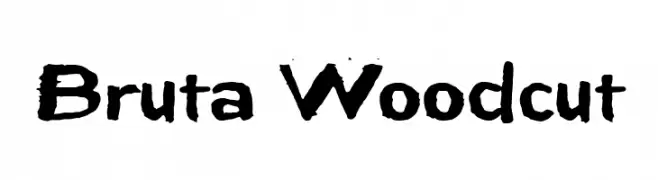 Bruta Woodcut  Frei Schriftart Herunterladen