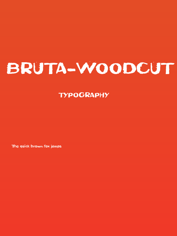 Bruta-Woodcut Poster