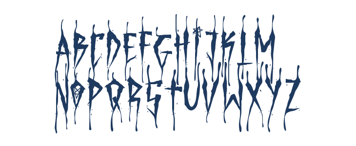 Brutal Brushstrokes Five Uppercase