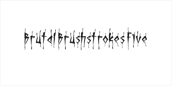 Brutal Brushstrokes Five Logo