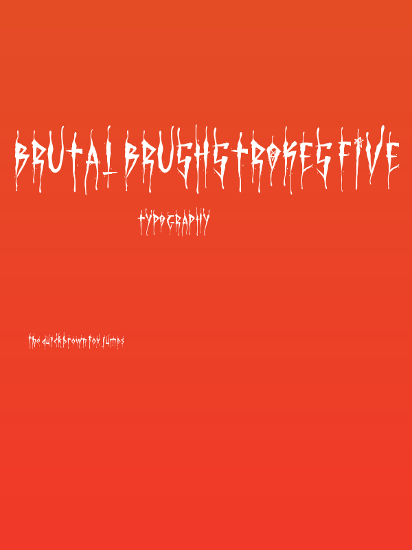 Brutal Brushstrokes Five Poster