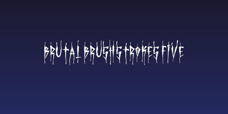 Brutal Brushstrokes Five Social Header