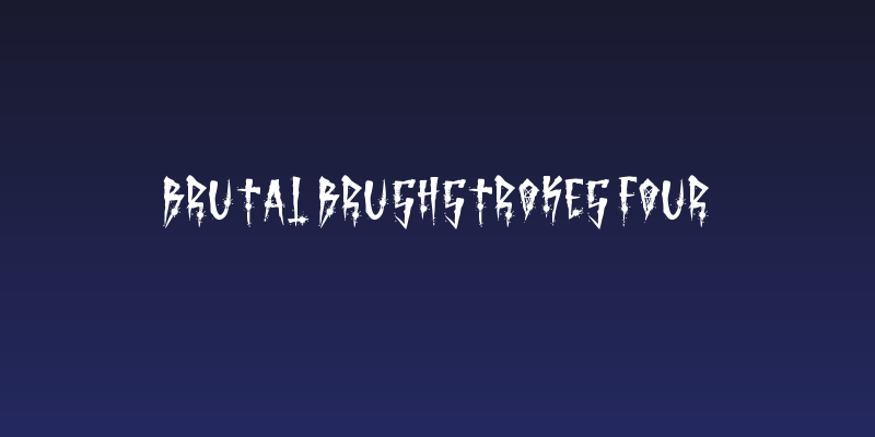Brutal Brushstrokes Four Social Header