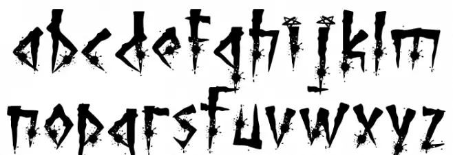 Brutal Brushstrokes Four Fonte MINÚSCULAS