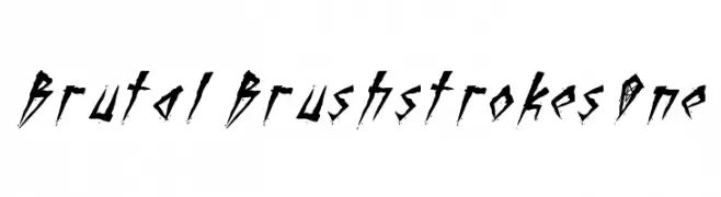 Brutal Brushstrokes One Font
