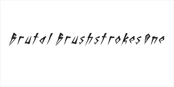 Brutal Brushstrokes One Logo