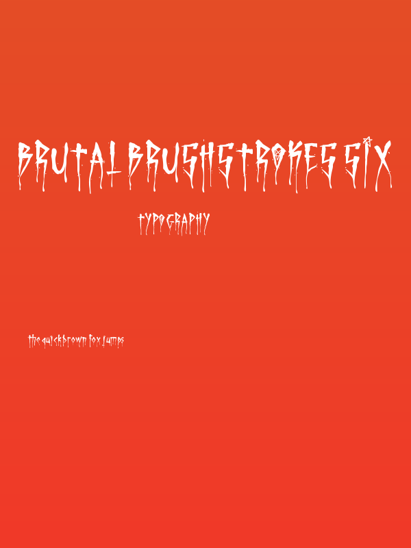 Brutal Brushstrokes Six Poster