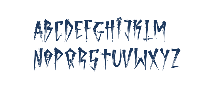 Brutal Brushstrokes Three Uppercase