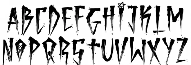 Brutal Brushstrokes Three 字体 大写