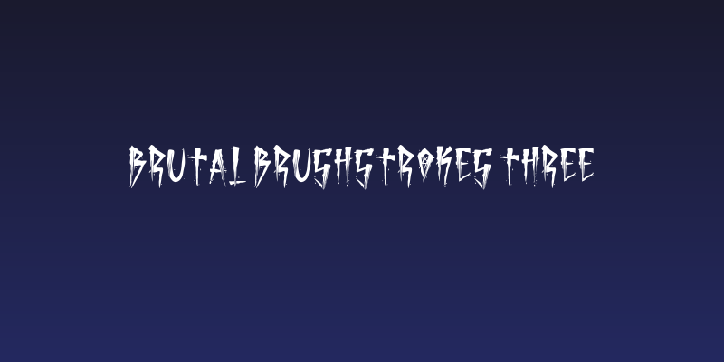 Brutal Brushstrokes Three Social Header
