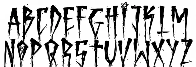 Brutal Brushstrokes Two Caratteri MAIUSCOLE