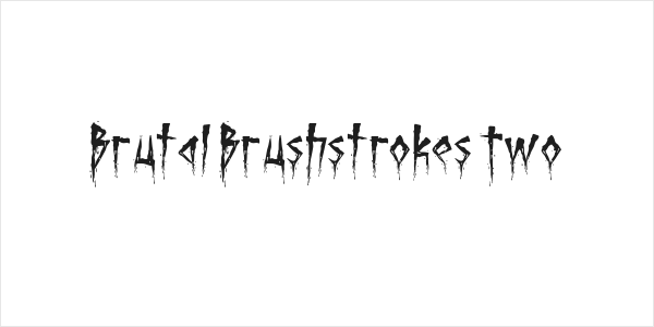 Brutal Brushstrokes Two Logo