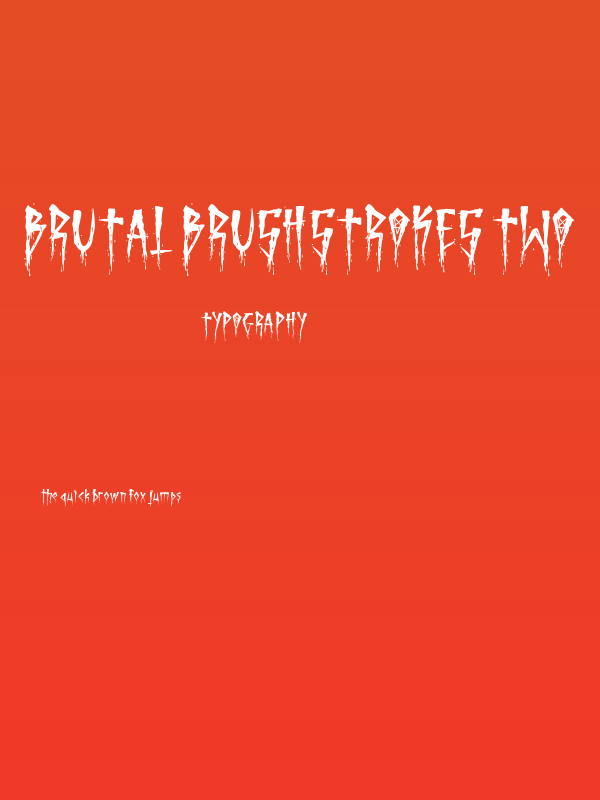 Brutal Brushstrokes Two Poster