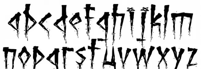 Brutal Brushstrokes Two Caratteri MINUSCOLO